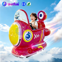 Nouvelle conception de simulateur de balançoire pour enfants à monnayeur, style avion électrique, pour centre de divertissement familial
