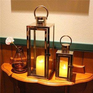 Juego de 3 <span class=keywords><strong>Portavelas</strong></span> de Acero Inoxidable Hechos a Mano para Bodas al Aire Libre, Decoración Metálica Decorativa para el Hogar a Bajo Precio - Product Image 5