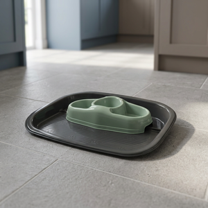 Comederos Ovalados de Plástico Premium Hechos en Italia de 4L para Perros y Gatos, Uso Interior y Exterior, Diseño Sólido para Agua y Comida - Product Image 2