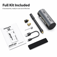 Pompe à air électrique CYCLAMI AM9 Pro Mini 130 PSI 126 g, pompe à vélo avec feu arrière 2 en 1, type C rechargeable, gonfleur de vélo