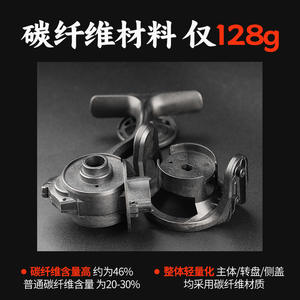 Moulinet de pêche spinning en fibre de carbone Chi-Blade 0009458-2, bobine peu profonde en micro-matériau pour la pêche aux leurres et la technique de spinning - Product Image 4