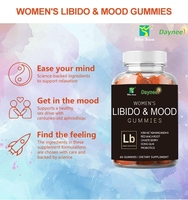 Bonbons gommeux probiotiques OEM pour améliorer le désir féminin, sans hormones, stimulant la libido, soutien énergétique, complément alimentaire pour adultes
