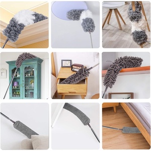 <span class=keywords><strong>Plumeau</strong></span> en microfibre avec poteau d'extension Brosse à poussière rétractable Nettoyeur de plumes longues - Product Image 6