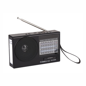 วิทยุดิจิตอลแบบพกพาพร้อมไฟฉาย LED fm/am/sw/tf bt/usb/aux สเตอริโอในตัวลำโพงคุณสมบัติการออกอากาศ - Product Image 1