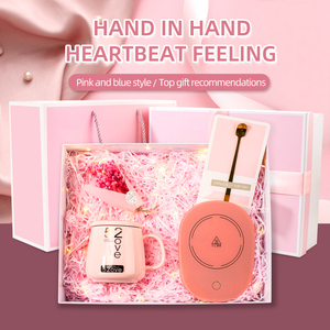 Juego <span class=keywords><strong>de</strong></span> <span class=keywords><strong>Regalo</strong></span> Romántico <span class=keywords><strong>de</strong></span> Cerámica Rosa <span class=keywords><strong>de</strong></span> Lujo con Mini Ventilador, Sombrilla, Masajeador <span class=keywords><strong>de</strong></span> Cuello, Taza Térmica 520 y Calentador <span class=keywords><strong>de</strong></span> Tazas <span class=keywords><strong>para</strong></span> <span class=keywords><strong>el</strong></span> Día <span class=keywords><strong>de</strong></span> San Valentín - Product Image 2