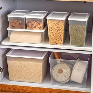 Modern Design Food Grade Kitchen <b>Storage</b> <b>Box</b> Jar Grain Sealed Tea Canister Custom Logo - Product Image 2