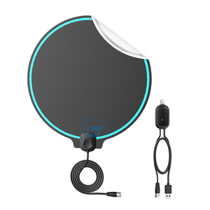 <span class=keywords><strong>Antena</strong></span> HDTV Portátil Delgada para Interiores de Automóviles, Alcance de 50 Millas, para <span class=keywords><strong>TV</strong></span> Digital, 5V 25 DBI 174-240/470-860MHz, <span class=keywords><strong>Cable</strong></span> de 3 Metros - Product Image 1