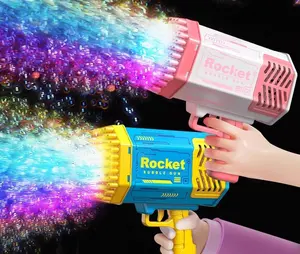 Netflix estoura máquina de bolhas portátil gatling arma para crianças menino menina brinquedo coração presente de aniversário automático