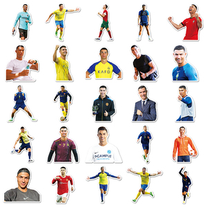 50 pezzi di vendita calda di fabbrica di <span class=keywords><strong>calcio</strong></span> famosi atleti cristiani Ronaldo adesivi per ragazze bagaglio chitarra impermeabile cartoni animati adesivi - Product Image 3