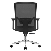 Chaise de bureau blanche, chaise de bureau pivotante pour secrétaire, chaise de bureau de direction avec accoudoirs, non pliable