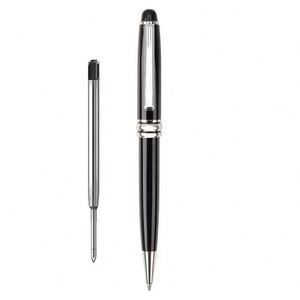 Gloss Piano Black Silver Trim Twist Metal <b>Ballpoint</b> <b>Pen</b>, Classic Luxury Rotating Executive Signature <b>Pen</b> Custom Logo - Product Image 6