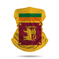 Cache-cou tubulaire motif drapeau du Sri Lanka, vente en gros, personnalisé, haute qualité, pour le sport, le cyclisme, la pêche et les accessoires quotidiens