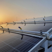 Sistema de rociadores de limpieza de paneles solares completamente automático con boquilla de material pesado Tee Huke