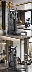 Macchina Commerciale Multifunzione a Pila Singola, Trainer da Palestra a Doppia Puleggia con Stack da 96 kg, Maniglie in PVC, Attrezzatura per il Fitness e la Forza - Product Image 5