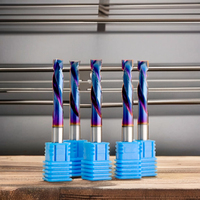 Fraise en bout CNC à tige de 6mm/8mm pour panneaux stratifiés et agglomérés en carbure pour applications de fraisage