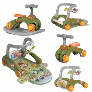 Andador de Bebé de Plástico 5 en 1 con Diseño de Dibujos Animados, Juguete Multifuncional con <span class=keywords><strong>Piano</strong></span> de Pedales, Luces y Música - Product Image 6