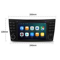 Lecteur DVD de voiture STWEI 7 pouces avec écran tactile, Carplay, lecteurs multimédias vidéo, radio, Bluetooth, navigation GPS pour Mercedes Benz Classe E W211