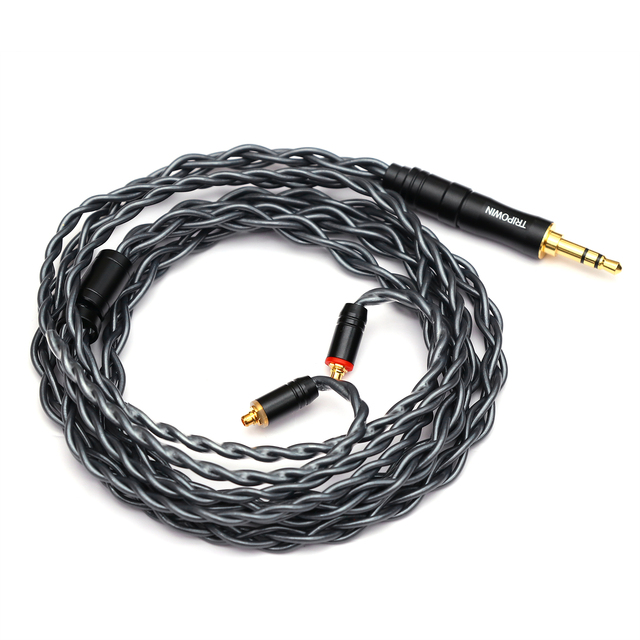 Hot Sale Tripowin Noire OCC Upgraded HiFi Audio Cable Soft Cable with Long-lasting Life Copper Cable Earphone Accessories