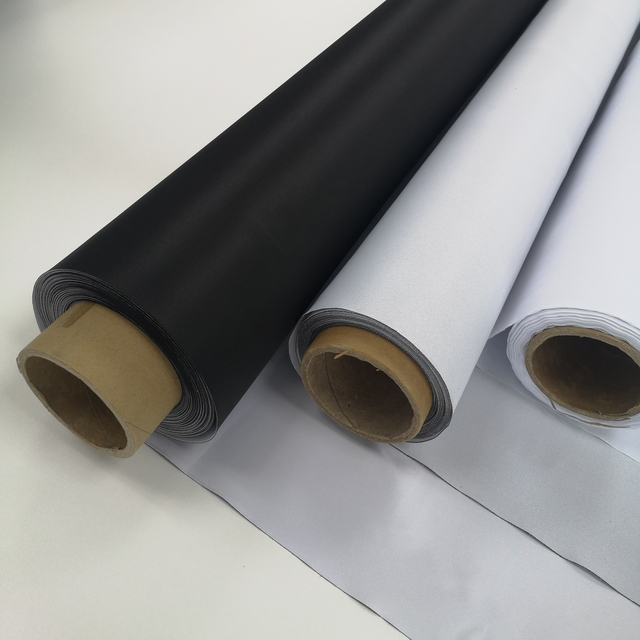 100% Polyester 260 Gr Black Back Printable Backdrop Pop up Tension Textile for Sublimation UV Printing