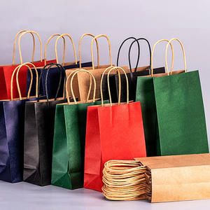 Best Selling Custom Kraft Paper <b>Bags</b> with Lamination and Digital Printing for Sushi Take Away Sold in Wholesales with Own Logo - Product Image 1