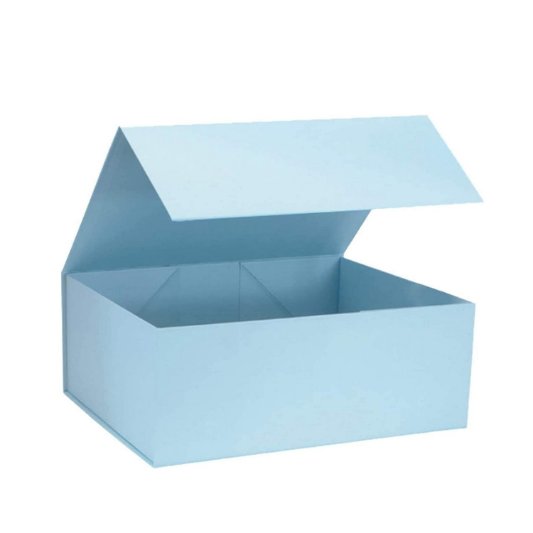 Solid Color Large Magnetic Gift Box Flat Pack Self Assemble Box