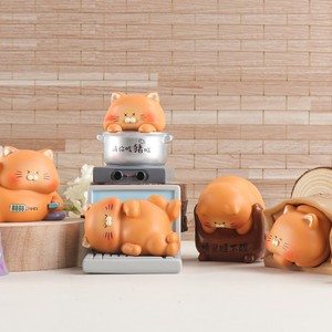 Yu Mo Craft Meow Dumpling Working Life 2ème Génération Figurine en Résine Jouet <span class=keywords><strong>de</strong></span> Dessin Animé Boîte Mystère Cadeau pour Collectionneurs - Product Image 3