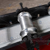 Machine de formage de rouleaux continu avec poinçonnage hydraulique pour la production de lames métalliques galvanisées pour portes de garage commerciales de sécurité