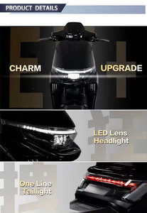 Nouvelle Arrivée Moto Électrique 1000W, Autonomie 60-70KM, Batterie Amovible, Scooter Urbain Haute Vitesse 60V - Product Image 3