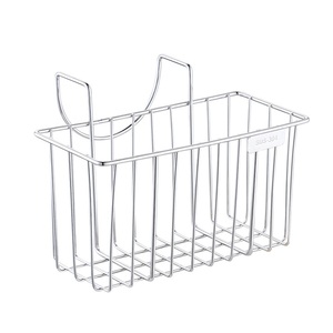 Modern Stainless Steel <b>Kitchen</b> Sink Sponge Drain <b>Rack</b> with Multifunctional Rag Steel Ball Storage Hanging Basket for Hotel Use - Product Image 4