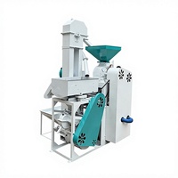 Machine à décortiquer le riz chinoise automatique combinée 600 kg/h, haute efficacité, traitement des céréales avec moteur diesel 40 CV