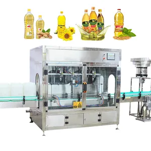 Full Automatic Food Cooking Edible Oil Filling Machinery for Sunflower / Corn / Soy Bean/ Olive Oil Bottling