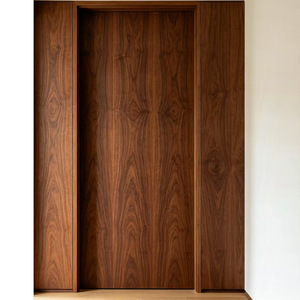 Puerta Interior Minimalista de Madera Maciza con Aislamiento Acústico para Dormitorio, Superficie Acabada, Apertura Manual - Product Image 5