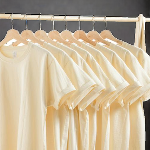 Camiseta Casual de Manga Corta para Hombre, 100% Algodón, Cuello Redondo, Hombros Caídos, 220 g/m², Lisa, con Logotipo Personalizado Impreso, Tejido Ecológico Plus - Product Image 2