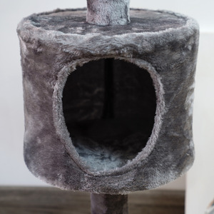 Venta al por mayor de fábrica: Árbol rascador para gatos y nido con tabla de sisal, juguete para estimular el crecimiento del pelo, suministros para mascotas en embalaje de cartón. - Product Image 4