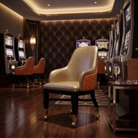 SUCCESSOR Las Veges Gamble Poker Casino Hôtel Chaise Baccarat Sièges Fente Mix Couleur Cuir Synthétique Chaise Commerciale Moderne