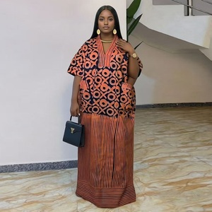 Nouvelle Robe Longue Bubu Africaine Imprimée pour Femme, Tendance 2026, en Polyester Respirant, Ample et Décontractée, Style Ethnique, Idéale pour les Fêtes Estivales - Product Image 1