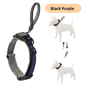 Kinghon Uit Één Stuk Reflecterende Hondenhalsband Met Soepel Intrekbare Riem Voor Avonturen Voor Huisdieren In De Buitenlucht - Product Image 4