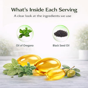 Cápsulas de Aceite de Semillas Negras y Orégano para Adultos OEM/ODM - Sin Gluten, a Base de Plantas, Bajas en Carbohidratos y Azúcar, Empaque Personalizable - Product Image 6