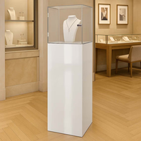 Base Cuadrada de Acrílico Transparente Personalizada para Exhibición de Joyería, Bodas y Eventos