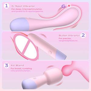 Mini Vibratore Femminile a <span class=keywords><strong>10</strong></span> Frequenze per Punto G, Piccolo Bullet <span class=keywords><strong>Vibrator</strong></span> Rosa, Bacchetta AV Ricaricabile USB, 100% Impermeabile - Product Image 3