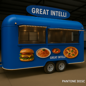 Food truck mobile chinois, camion de pizza, camion de nourriture de rue, chariot de restauration, kiosque à crème glacée, magasin sur roues, tacos préfabriqués - Product Image 3