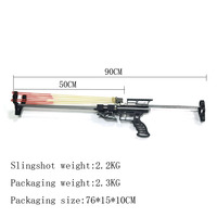Lance-pierre de chasse rétractable avec visée laser, puissant et à tête plate, pour le tir en extérieur, nouveau modèle
