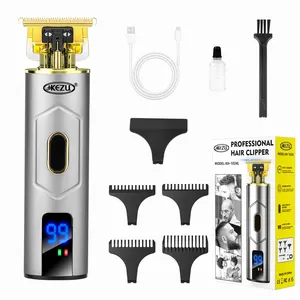 Kezu Hiar Trimmer Professional Cordless Waterproof Clippers For Men Barber Clipper Shaver Machine Hair Trimmer