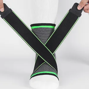 Suporte de tornozelo ultra leve para tênis com faixas macias, logotipo personalizado em neoprene de alta qualidade, atacado