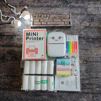 Mini Impresora Portátil de Fotos y Recibos, con Batería Recargable, 203DPI, Regalo para Niños, Impresión de Etiquetas para el Hogar y el Trabajo