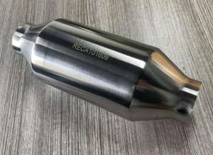 Convertidor Catalítico Universal de <span class=keywords><strong>2.5</strong></span>" Entrada y Salida de <span class=keywords><strong>2.5</strong></span> Pulgadas Aprobado por la EPA 400 Celdas Acero Inoxidable de Alto Flujo - Product Image 5