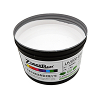 Encre offset UV Zhongrun série UV600-LED pour l'impression et l'emballage d'étiquettes, de papier, de carton doré et argenté, de colle souple en PVC