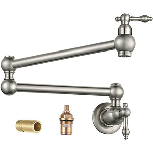 Robinet de cuisine mural en cuivre avec siège de valve de 25 mm, mitigeur pour évier de légumes et lave-vaisselle - Product Image 5