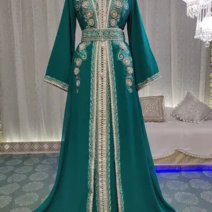 OEM ODM Traditional Muslim Women's Maxi Dress with Full Sleeves Eid Abaya