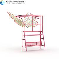Chaise suspendue papillon populaire pour enfants, intérieur/extérieur, en acier et fibre de verre, équipement de jeu non motorisé pour écoles et centres commerciaux